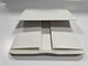 กล่องบรรจุสีขาวแบบสลัก CMYK พิมพ์กล่องของขวัญกระดาษกระดาษขาว